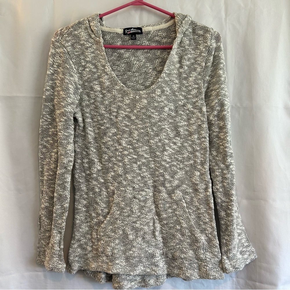 Gray Knit Women's Top
